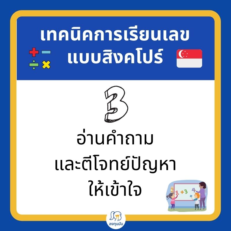 การเรียนเลขแบบสิงคโปร์